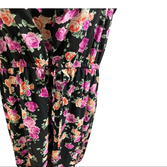 Torrid floral v-neck adjustable straps dress drawstring waist size 3 plus - Picture 4 of 12